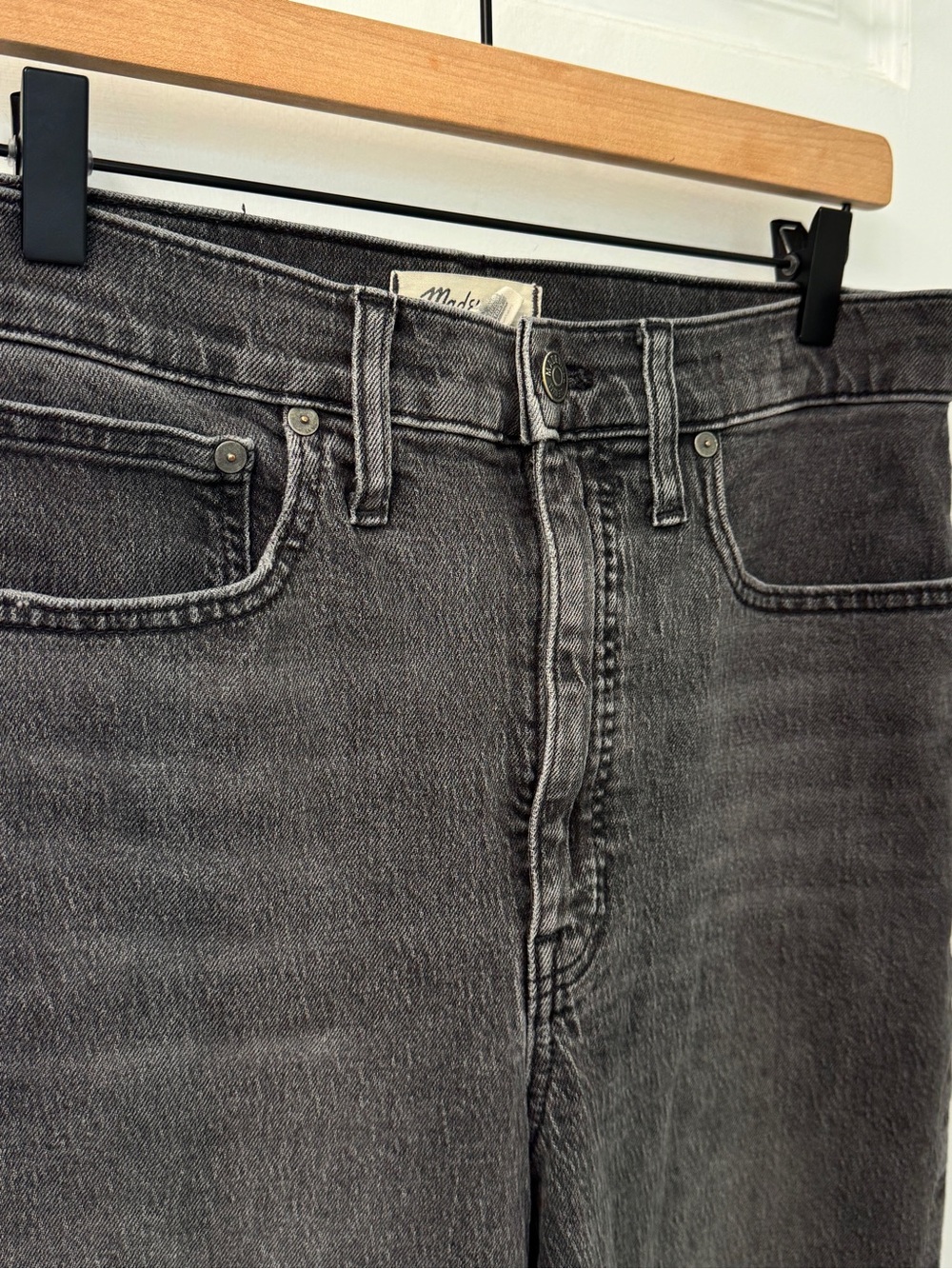 Madewell Black Balloon Denim Jeans Sz 28 - Picture 6 of 9